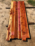 Eastern Red Cedar 1"x 6"x 8' 5" Board Bundle